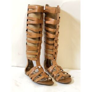 Sam Edelman Women's Bryant Gladiator Tall Sandals Size 8M 16 in Tall Boho Sexy